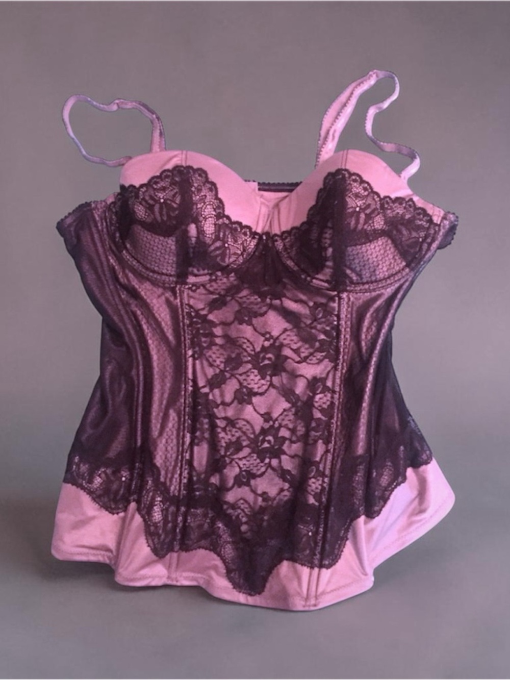 Sexy H&M lace bustier corset with removable straps